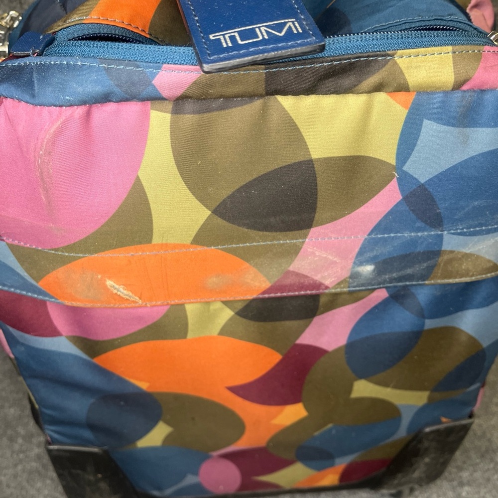 TUMI Soft Case Carry-on Colorful Multicolor Luggage - Picture 7 of 16
